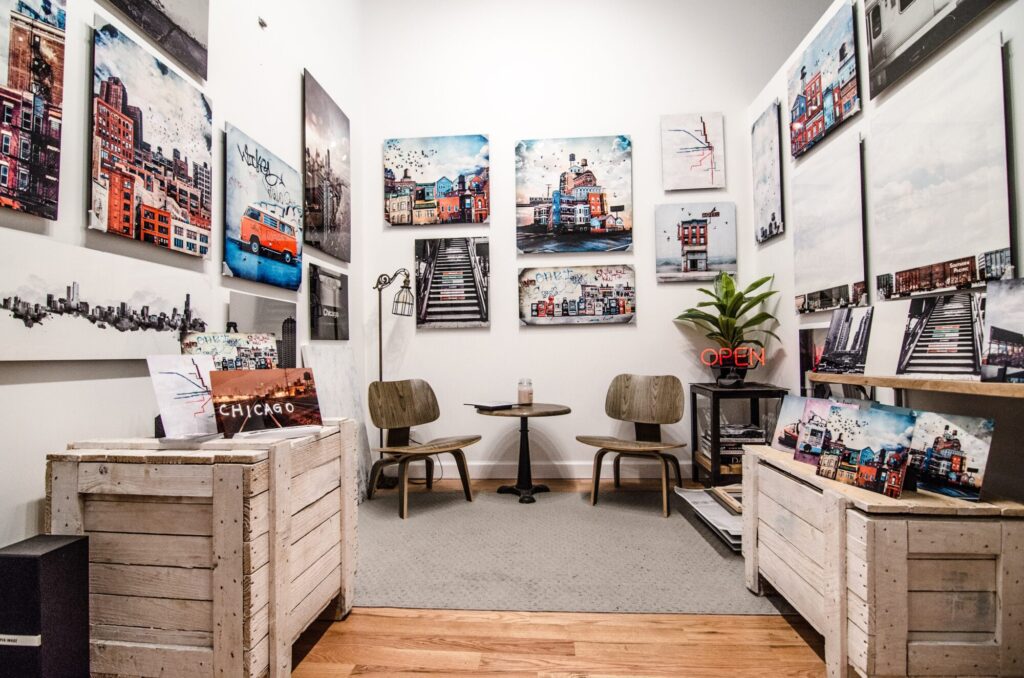 An image of At-home art gallery