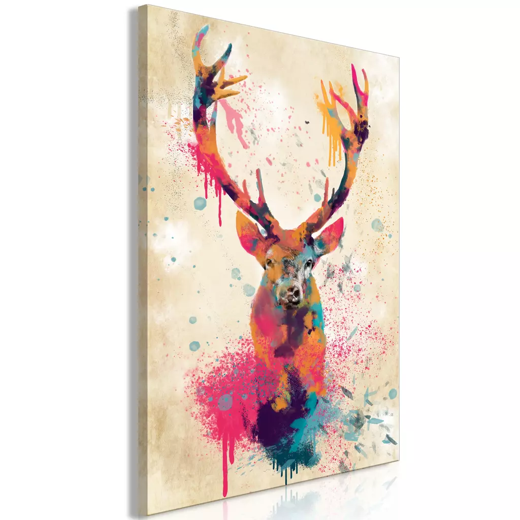 Canvas art print Watercolor Deer Vertical