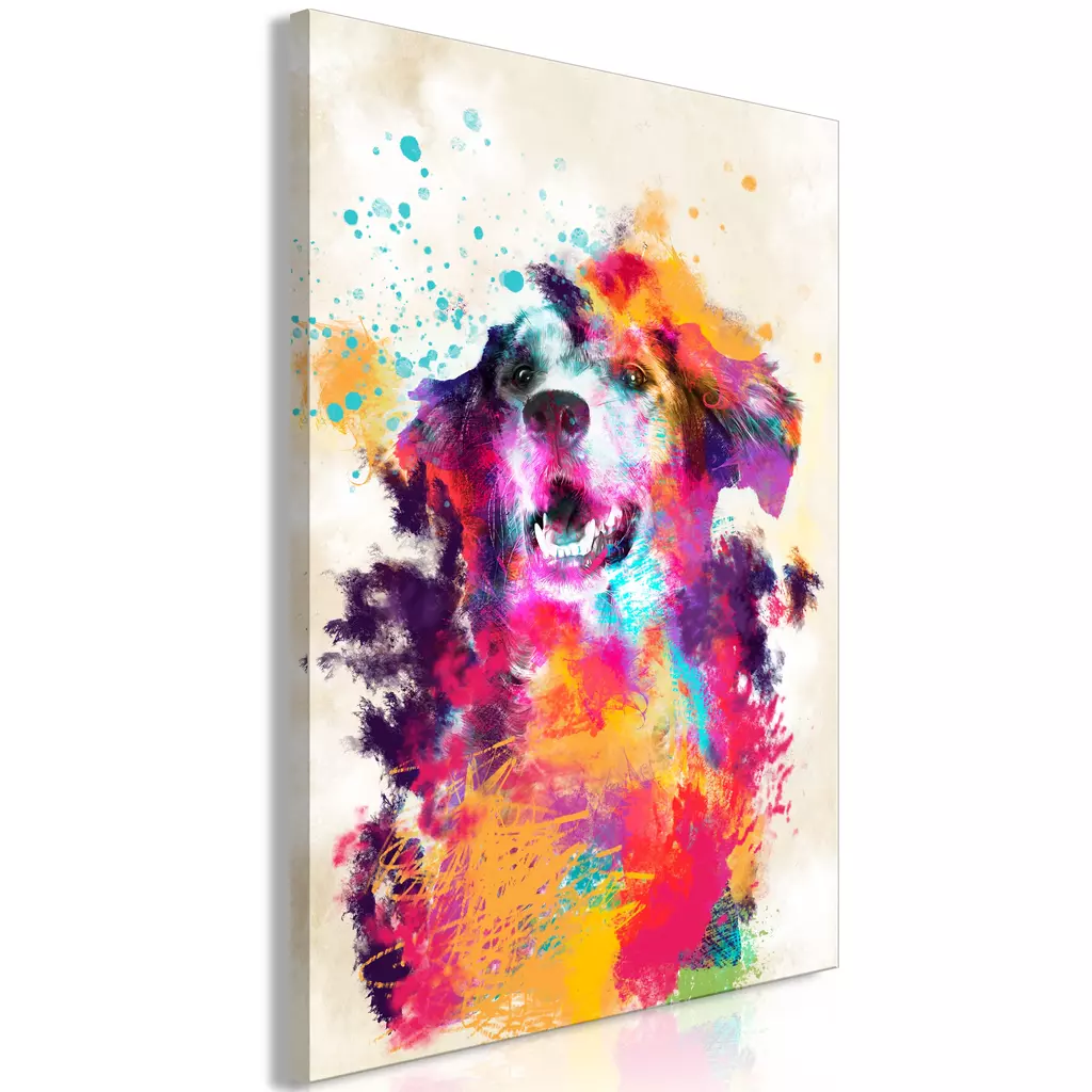 Canvas art print Watercolor Dog Vertical