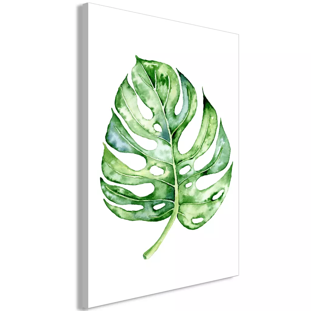 Canvas art print Watercolor Monstera Vertical