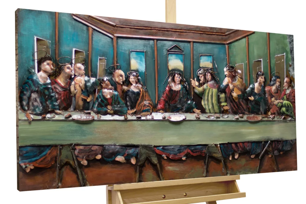 Metal painting 3D The Last Supper