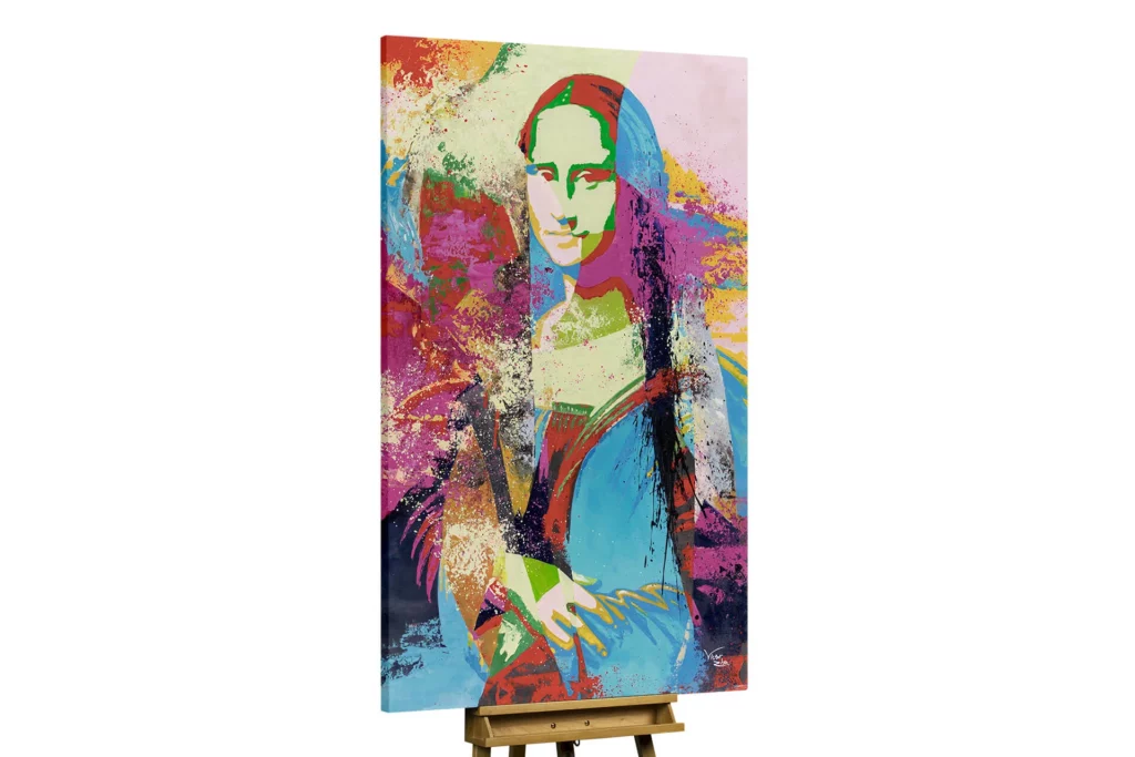 XXL oil painting mona lisa likes it colorful