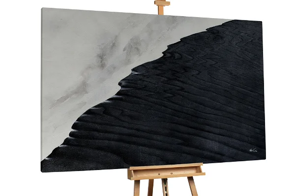 XXL Oil paintings Black Wing
