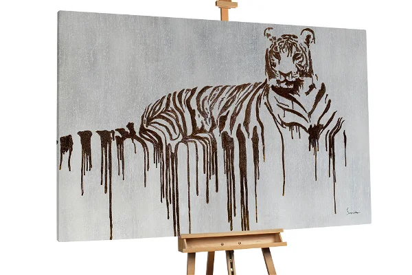 XXL Oil paintings Royal Tiger