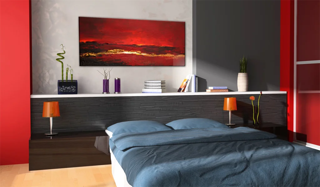 acryl-lack-rot-ozean-im-schlafzimmer