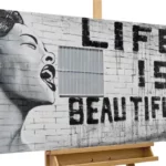 Hand-painted painting 'Banksy's Icon of Jazz'