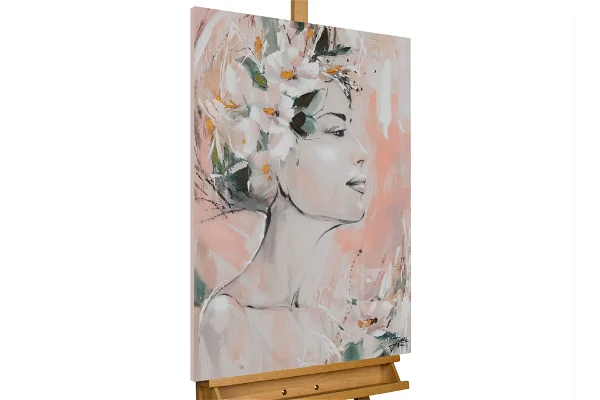 Handpainted Painting 'Feast of Flowers'