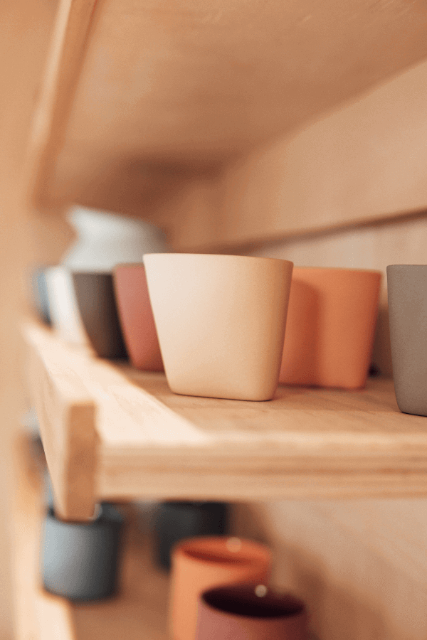 Peach Fuzz handicrafts and vases