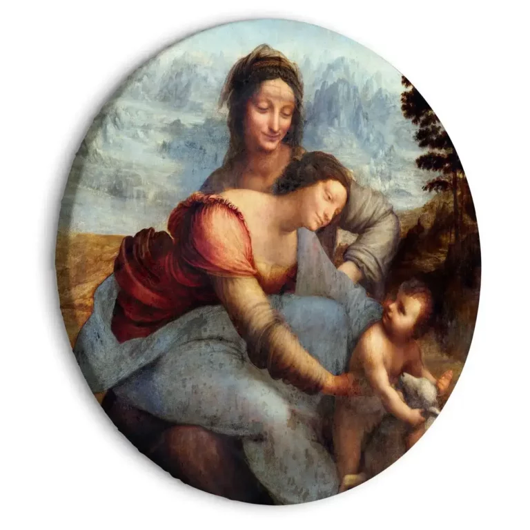 peintures en cercle-da-vincis-st-anne