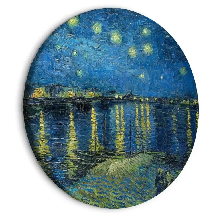 peintures en cercle-goghs-starry-rhone