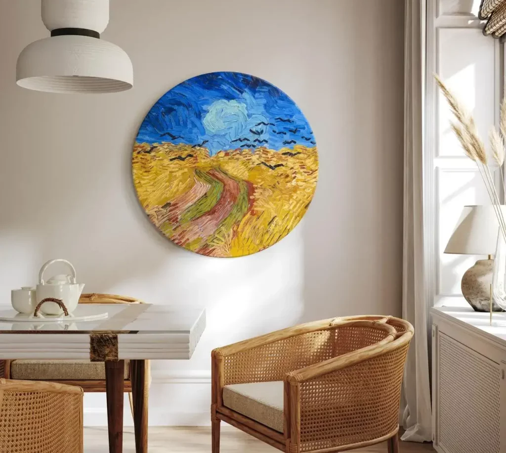 peintures en cercle-goghs-wheat-crows