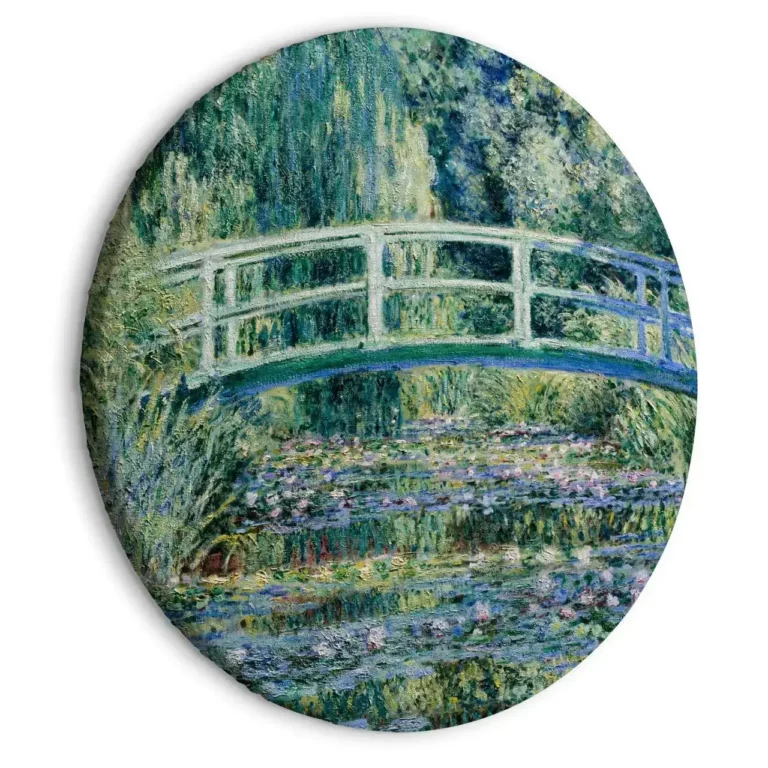peintures en cercle-monets-jpn-bridge