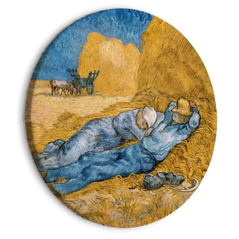 peintures en cercle-noon-rest-van-gogh