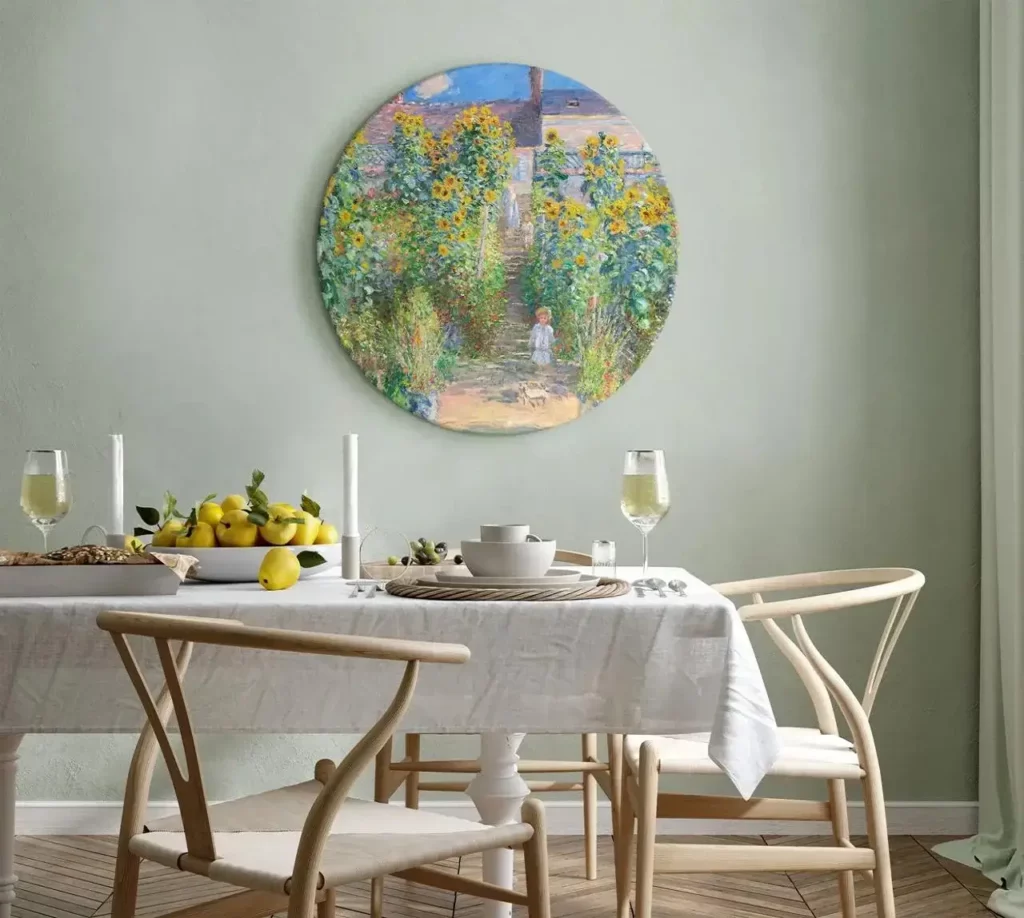 peintures en cercle-vetheuil-garden