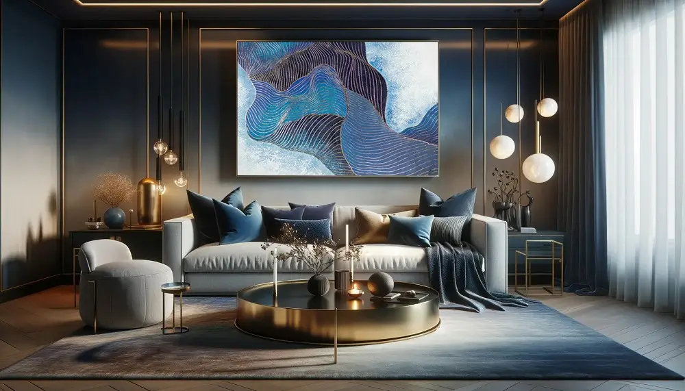 Home-scenes-with-a-romantic-colour-palette-of-midnight-blue-and-metallic-gold