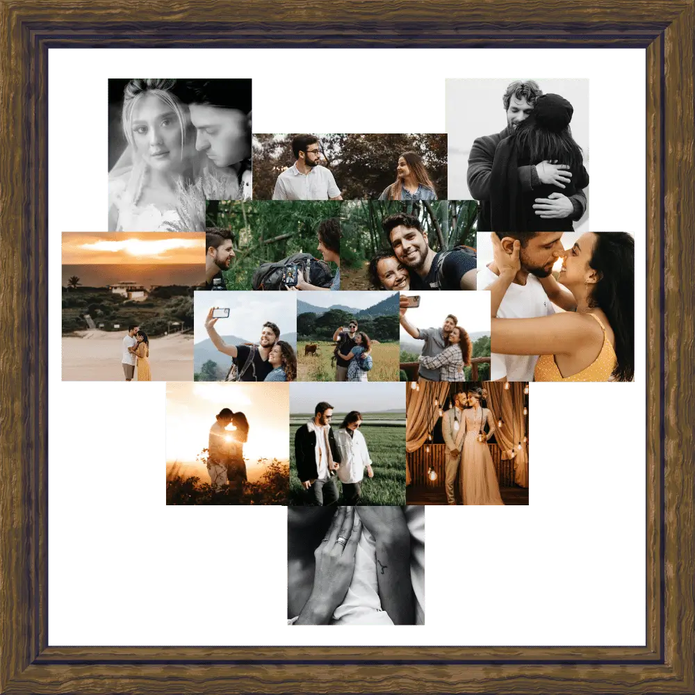 handmade-heart-shaped-photo-collage-of-couple-photos-in-a-frame-23