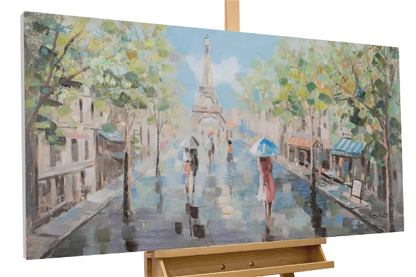 Handpainted Painting 'Spring in Paris'