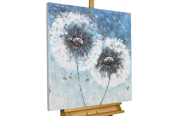 acrylic-paintings-pompon-flowers