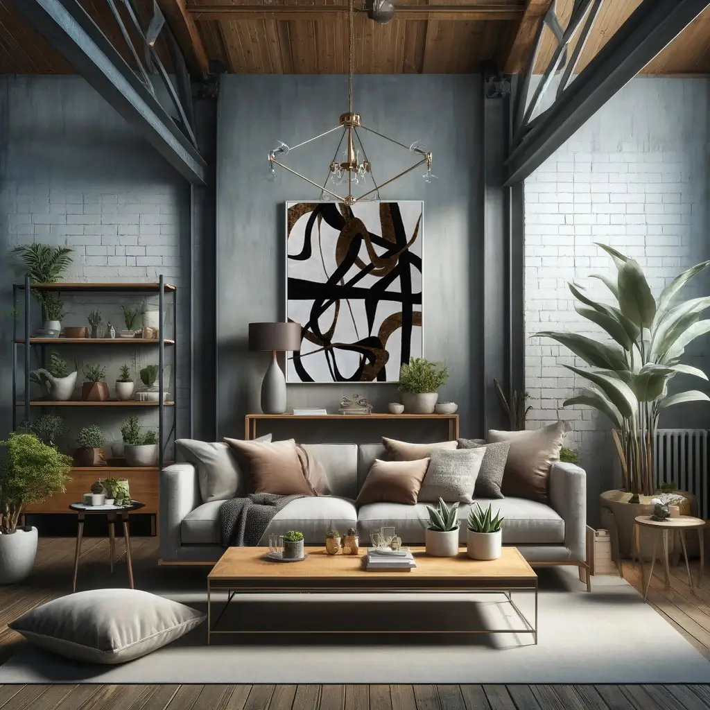 living-space-with-xxl-painting