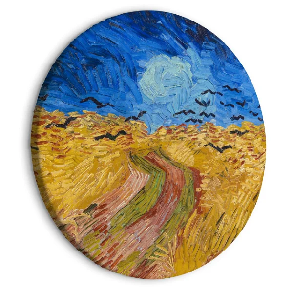 Circle Painting 'Gogh's Wheat & Crows'