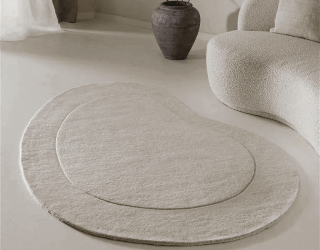 Tapis en laine design Shape Beige image
