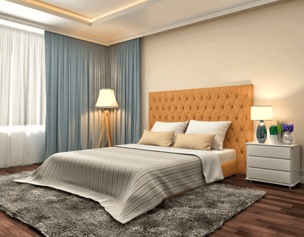 Rideaux en soie et en velours