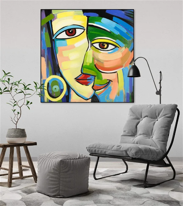 Handpainted Painting'One with You'