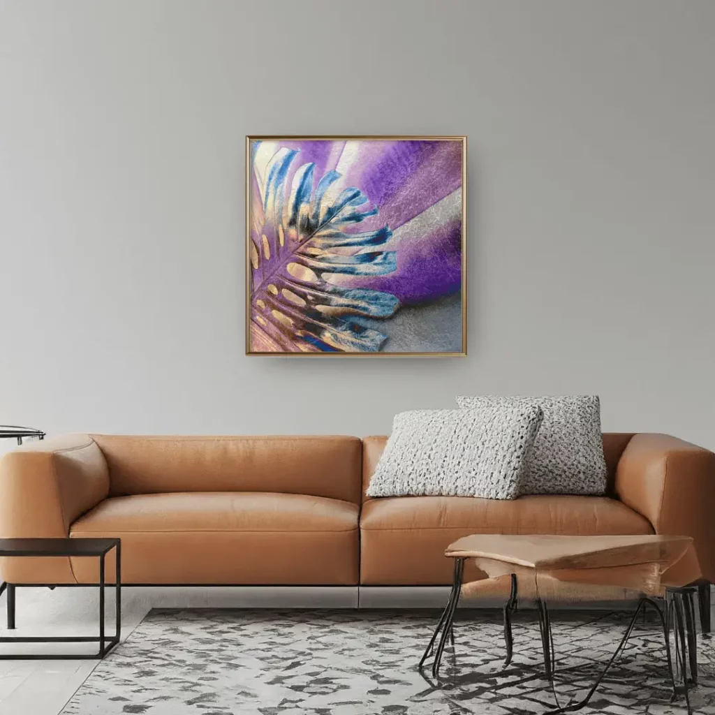 Affiche 'Multicoloured Leaf' 20x20cm
