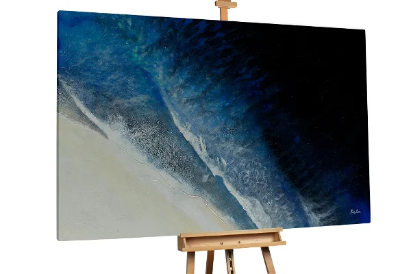 Peinture à l'huile XXL 'Ocean Gradation'