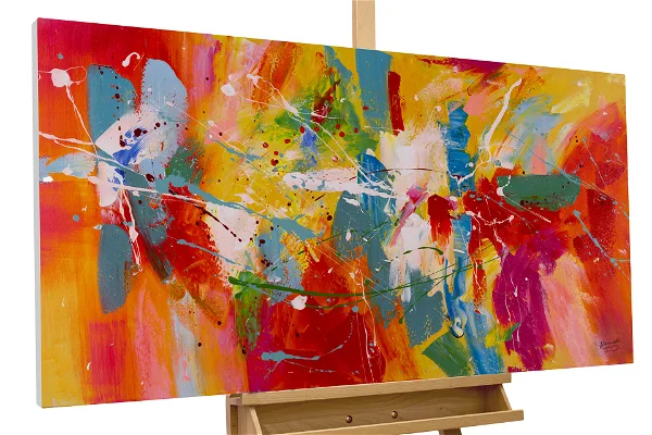 nonfigurative art colourful limited editions paintings acrylic handsigned painting