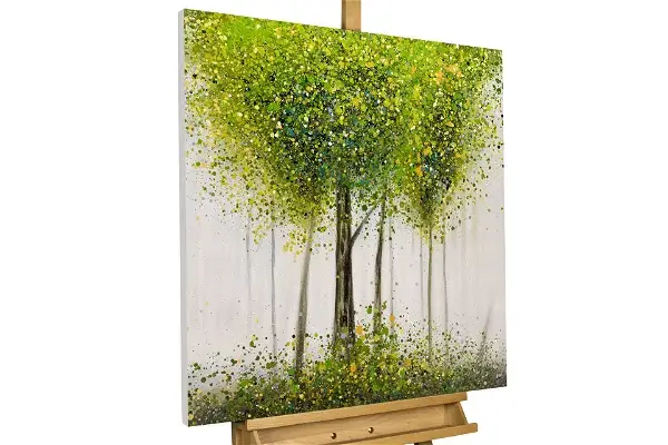 tree nature green forest modern acrylic painting oil painting
