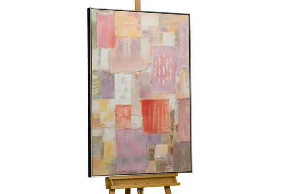 Framed acrylic painting 'Kissed by the Muse'