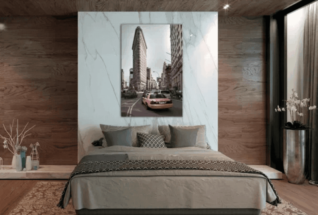 Art print on canvas 'Urban Traffic Vertical'