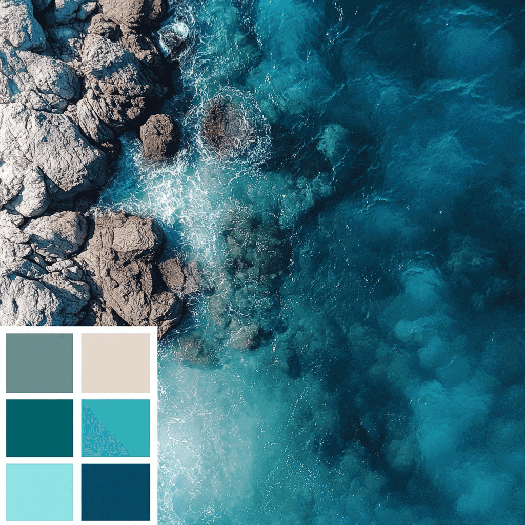 A-beatiful-color-palette-with-ocean-color